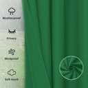 Easy-Going Outdoor Curtains Waterproof Windproof Weatherproof Curtain for Patio, Cabana, Porch, Pergola and Gazebo, Grommet Top and Tab Bottom Drape, 1panel, 150x84 inch, Green