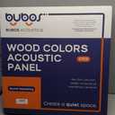 BUBOS 6 Pack Faux Wood Wall Panel,23.6"x23.6" Peel and Stick Acousitc Panel