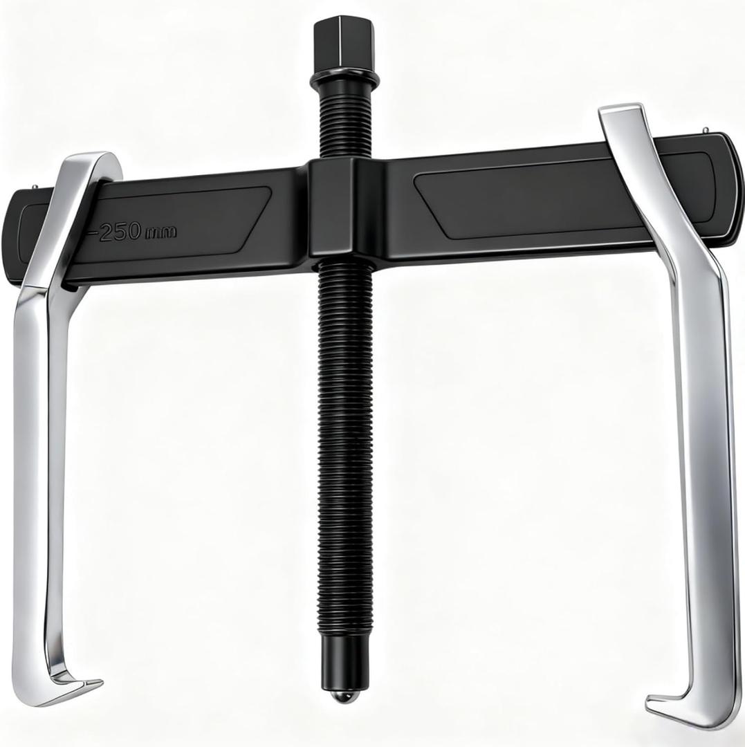Tlence 2-Jaw Gear Puller, 10 Inch Two Claws Puller Tool, Adjustable Steel Bearing Pulling Device, Heavy Duty Removal Pulleys, Separate Lifting Device for Flywheel Industrial Use, DIY Projects