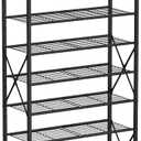 10 Tiers Shoe Storage Organizer, Large Capacity Shoe Shelf Holds 32 Pairs of Shoes,Black