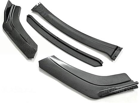 Front Bumper Splitter Compatible with Lincoln Continental Spoiler Carbon Surface Skirt Body Kit(Pure Carbon Surface)