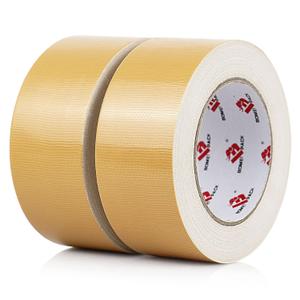 BOMEI PACK 2 Pack Duct Tape Heavy Duty,9 Mil Thickness,2 Inches x 30 Yards,Light Brown Duct Tape,Flexible,No Residue,Waterproof and Tear by Hand,Multi-Use Tan Duct Tape for Indoor & Outdoor Repairs