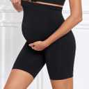 3Pack Women's Maternity Shorts Over The Belly Yoga Biker Pregnancy Workout Running Active Shorts for Women, 2XL