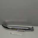 Universal Retro Style Motorcycle Cafe Racer 20" Muffler Exhaust Pipe Silver Tube