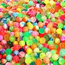 Pllieay 1000pcs Bouncy Balls Bulk, 20mm/0.78inch Colorful Various Styles Mixed Bouncy Balls, Small Rubber Bouncing Balls for Kids Party Favors, Gift Bag Filling and Vending Machines