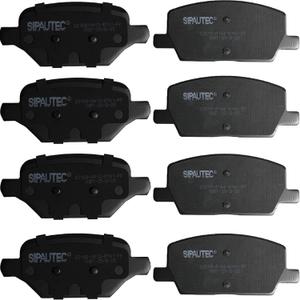 SIPAUTEC-Front & Rear Carbon Fiber Ceramic Brake Pads Compatible with Buick Encore 2018-2022,Chevrolet Trax 2018-2022 | OEM Fitment | Low Noise | Dust Free | 8 Brake Pads