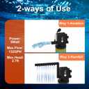 AquaMiracle Aquarium Filter for 10-40 Gallon Aquariums, Fish Tank Filters Turtle Filter Internal Power Filter 3-Stage Filtration with Aeration/Rainfall Modes