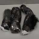 French Curl Braiding Hair 8 Packs 18 Inch Loose Wavy Bouncy Braiding Hair Pre Stretched 75g/Pack Synthetic French Curly Braiding Crochet Hair for Black Women 1B Black