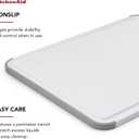 KitchenAid Classic Cutting Board with Perimeter Trench and Non Slip Edges, Dishwasher Safe, 11 inch x 14 inch, White and Gray
