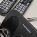 Panasonic Cordless Phone, 1.6" Backlit Display, Call Block, Speakerphone, 10 Hours Talk Time, 2 Handsets - KX-TGC202B (Black)