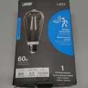 Feit Electric Indoor/Outdoor and Non-Dimmable LED Bulb with Exposed Filament and Motion Sensor Activation (Works in The Dark Only) ST19 on E26 Base, 60W Equiv, 5000K, Daylight - ST19CL950CA/MM/FILED