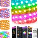 Smart RGB Fairy Lights, 33ft 66 LED App-Controlled, Dimmable Color Changing Plug-in String Lights for Indoor Use, Perfect for Bedroom, Party, Xmas Holiday Decorations