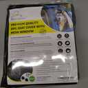 Meadowlark Dog Car Seat Cover with Mesh Window, Heavy-Duty Pet Seat Cover for Back Seat, Extra Padded Non-Slip Dog Hammock, Water-Resistant Back Seat Protector for Cars Trucks and SUVs (54" W x 58" L)