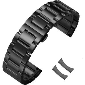 Stainless Steel Watch Band Curved End 14mm 15mm 16mm 17mm 18mm19mm 20mm 21mm 22mm 23mm 24mm Watch Bracelet Polished Brushed Metal Watch Strap Replacement Band Men Women