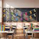 Frienda 2 Pack Crayon Banner, 32.8 ft Back to School Classroom Decorations, 7.8"