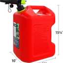 Scepter FSCG552 Fuel Container with Spill Proof Spout with Bonus Spout Extender, Rear Handle Red Gas Can, 5 Gallon