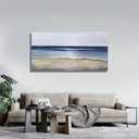 Yuaxker Ocean Canvas Wall Art Blue and Gold Wall Decor Modern Aesthetic Canvas Painting Super Large Size Artwork for Living Room Bedroom Dinning Room Office 30x60 inch