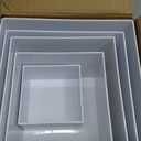 6 PCS Buffet Risers and Stands, White Acrylic Display Stands, Dessert Stands for Table, Food Display Risers for Party, Catering, Wedding, Jewelry & Collectibles Display (10" 9" 8" 7" 6" 5")