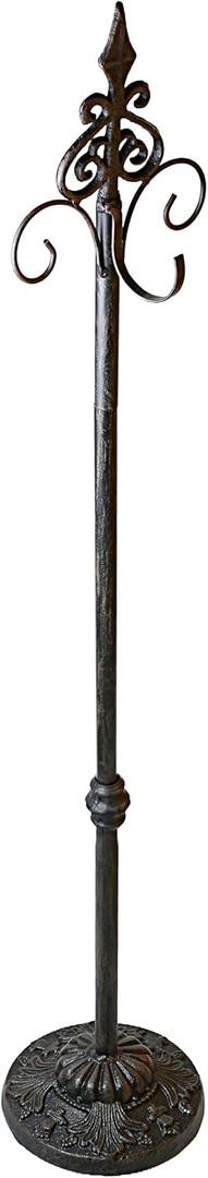 Mervkis Display Stand for Wreath Handbag Purse Standing Metal Wreath Hanger Holder on Floor (Bronze)