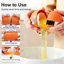 Stainless Steel Egg Biscuit and Separator, Handheld Bottle Opener for Raw Eggs and Hard Boiled Eggs, Multi-functional Kitchen Gadgets for Easy Peel and Egg White Separation (2) (2)