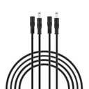 SIM&NAT 20AWG 10Ft 2.1mm x 5.5mm Male to Female DC Extension Wire Power Jack Adapter Barrel Plug Cable, Extension Wire for CCTV Security Camera, DVR, HDVD, LED Strip Light, Pack of 2