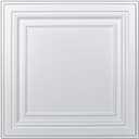 Art3d PVC Ceiling Tiles, 2'x2' Plastic Sheet in White (12-Pack), 24"x24"