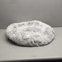 Calming Dog Bed & Cat Bed for Indoor Cats, Medium Size Washable Anti-Slip Anti-Anxiety Donut Dog Beds for Small Dogs & Cats, Fluffy Plush Cozy Round Dog Bed(20 Inch, Light Grey)