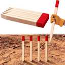 Mifoci 24 Pcs Grade and Survey Stakes 24 x 1.5 x 0.5 in Wooden Garden Stakes Garden Ground Stake with Sharp Point Plant Support Stake for Construction Sign Posts Silt Fence Backyard Boundaries Base