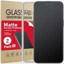 Ambison [2 Pack] Matte Glass Screen Protector Designed for iPhone 15 Pro, Install Frame/Bubble Free/Anti-Glare/Fingerprint Free/Smooth as Silk, 9H Tempered Glass compatible with iPhone 15 Pro 2023 6.1inch