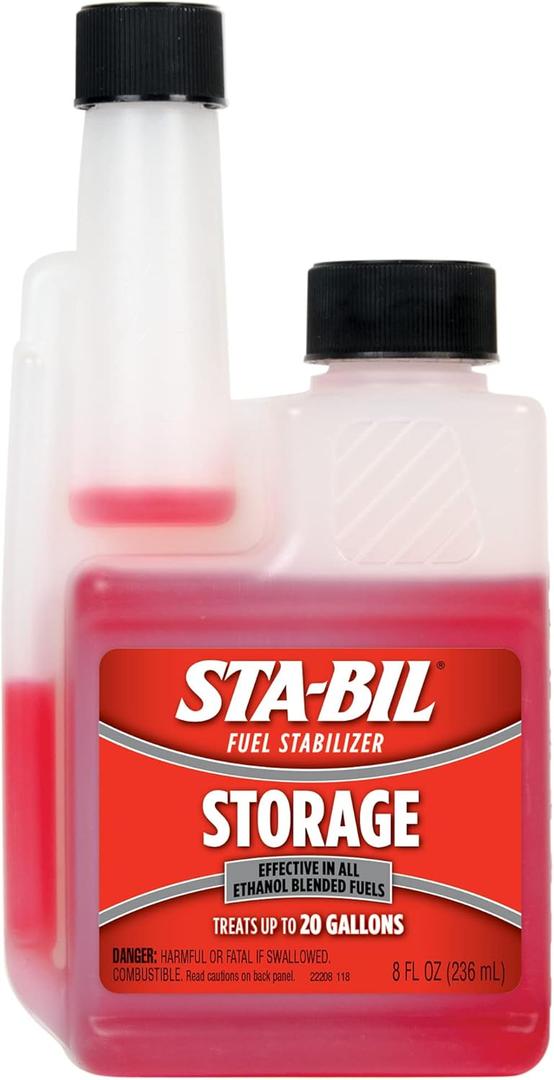 STA-BIL Storage Fuel Stabilizer, 8 oz (12 Pack)  Keeps Fuel Fresh 24 Months, Gas Stabilizer for Storage, Prevents Corrosion