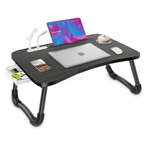 Zapuno Laptop Lap Desk, Foldable Laptop Table Tray with 4 USB Ports Storage Drawer and Cup Holder, Lap Bed Desk Notebook Stand Laptray Portable Standing Table for Bed Couch Floor, Blackgold  Zapuno Laptop Lap Desk, Foldable Laptop Table Tray with 4 USB Ports Storage Drawer and Cup Holder, Lap Bed Desk Notebook Stand Laptray Portable Standing Table for Bed Couch Floor, Blackgold