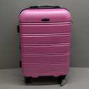 Rockland Melbourne Lightweight Expandable Hardside Spinner Wheel Luggage in Pink (Carry-On 20")