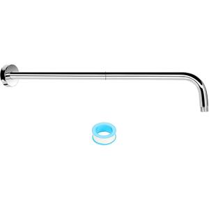 NearMoon Shower Arm, Extra Extension Arm with Flange, Stainless Steel Wall-Mounted Showerhead Extender Pipe (24 Inch, Chrome Finish)