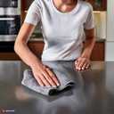 Microfiber Cleaning Cloth- Set of 3 - Cleaning Supplies, 16x16 inch (40x40cm) - Dish Towels for Kitchen - car Cleaning Supplies, Apartment Essentials (Pink, Green, Gray)