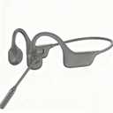 Meetings Open-Ear Headphones with Rotatable Noise-Canceling Boom Mic, Bone Conduction Bluetooth 5.4 Headphones with One-Touch Mute&Magnetic Charging for All-Day Use,Perfect for Driving Learning