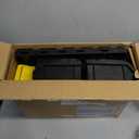 KJE 30PCS Wall Mounted Storage Bins, Plastic Tool Organizer for Garage Storage, Screws, Nuts, Bolts, Small Hardware Parts -Black, Yellow