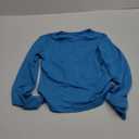 Women's Casual Basic Crop Tops Slim Fit Long Sleeve Crew Neck Solid Color Fall Pullover Shirts Tight Tee, Size S
