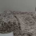 Furhaven Waterproof Throw Blanket for Dogs & Indoor Cats (Extra Large - 60" x 50", (Long Faux Fur) Dirftwood)