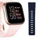 Fitbit Versa 2 Smartwatch Bundle with Small and Large Bands - Petal