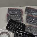 Grill Inserts Rings Covers For Jeep Grand Cherokee 2017 2018 2019 2020 2021 Honeycomb Grill Mesh Exterior Accessories Cover Overlay Kit,Not Fit SRT, Trackhawk, or 2021 Grand Cherokee L Models(Black)