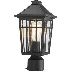 Darkaway Outdoor Post Lights Lamp Post Light Fixture, Waterproof Aluminum Housing with Glass, Fence Post Deck Lighting for Garden, Patio, Pathway (1 Pack, Black)