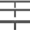 MAF Metal Bed Frame King 8 Inches, 9-Legs Support Bed Base, King Bed Frame for Box Spring and Mattress, Basics Bed Frame Headboard Attachable Tool-Free Easy Assembly, Black