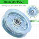 2 Pack 301564 Dixie Chopper Flat Idler Pulley Replaces Dixie Chopper 300401 Pulley, Rotary Pulley 13413 for Dixie Chopper Classic 3560T 2760 2460 2044 2750 2250 3360 Decks