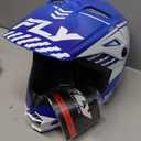 Fly Racing F73-8656L Kinetic Menace Helmet Blue/White Lg