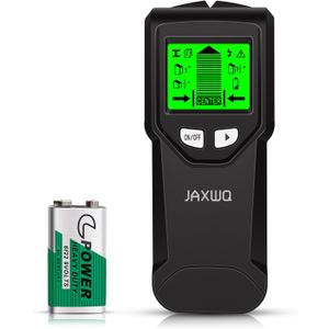 Stud Finder Wall Scanner - 5 in 1 Stud Finder Tool w/Smart Chip and HD LCD Display, Stud Detector Beam Finders for the Center and Edge of Wood AC Wire Metal Studs Joist Pipe (black Seaweed)