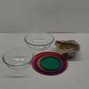 Pyrex Smart Essentials Glass Bowls with Plastic Lids, 8-Piece Set