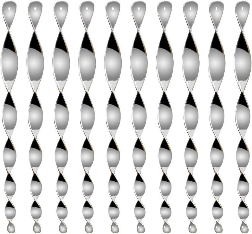 MorTime 30 Pack Bird Repellent Reflective Scare Rods,Ornamental Spiral Deterrent Control Device, Effective Hanging Bird Repellent Devices to Keep Birds Away from Your House Window Garden