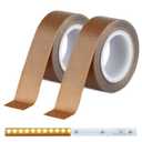 Light Strip Masking Tape 0.78inx 32.8ft Brown Light Dimming Tape for Soften Light, 2PCS