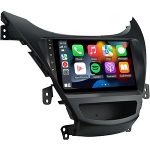 for 2011 2012 2013 Hyundai-Elantra-Radio,with Wireless Carplay&Android Auto,2G RAM 32G ROM,1280x720 HD Touch Screen,Bluetooth USB FM RDS EZoneTronics