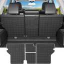 powoq 5 Seats Cargo Mat Compatible with 2010-2024 Toyota 4Runner Trunk Mat TPE Cargo Liner Trunk Liner Back Seat Protector Replacement for 2010-2024 Toyota 4Runner Accessories (Fit W/ and W/O Sliding Tray)